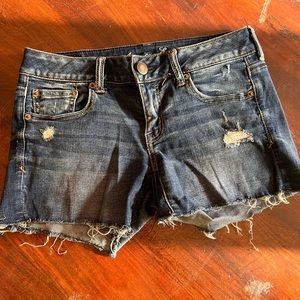 American Eagle jean shorts; cutoff; stretchy; comfortable
